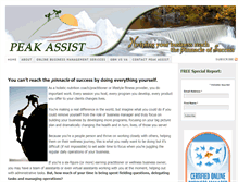 Tablet Screenshot of peakassist.com